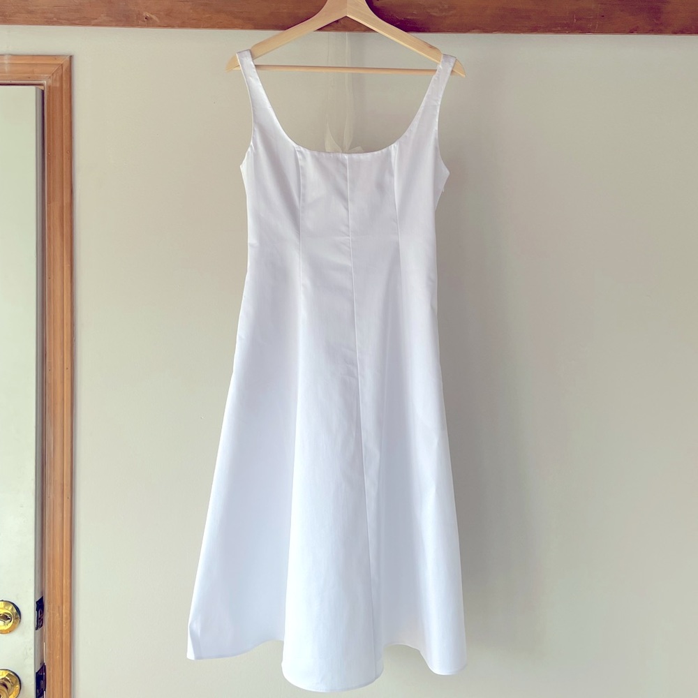 Club Monaco White Midi Dress